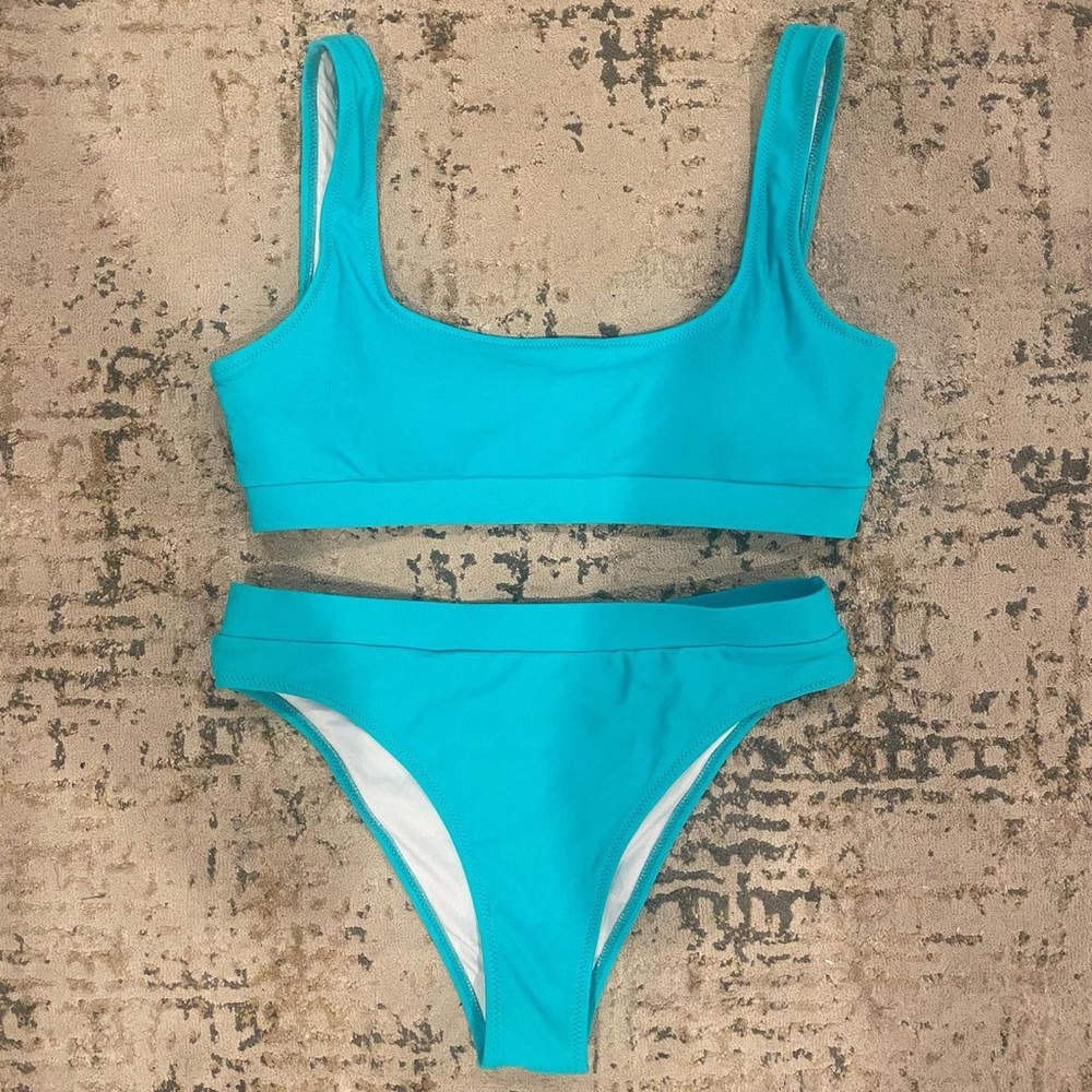 Blue bikini